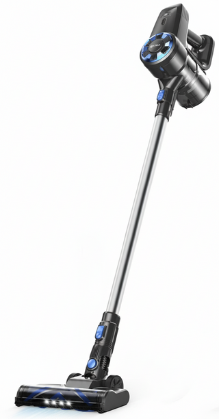 N3K Blue Silver Cordless Stick Vacuum Cleaner | 10KPa Dual Suction, LED Headlights | Up to 40-Min Max Runtime, HEPA Filter | Lightweight Handheld for Hard Floors & Car