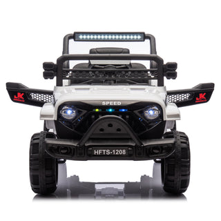 12V kids ride-on electric truck white, view 11