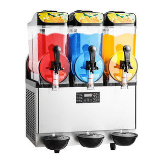 Commercial Slushy Machine 15Lx3 Tank Margarita Smoothie Frozen Drink Maker