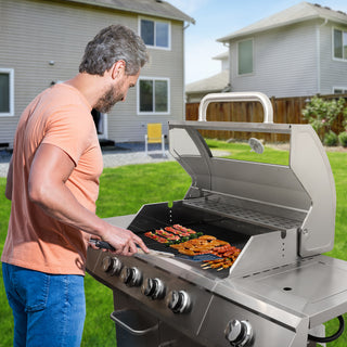 Propane Grill 4 Burner Barbecue Grill Stainless Steel Gas Grill