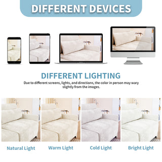 Three-Seater Sofa with 2 Movable Ottomans & Lumbar Pillow – Beige Chenille Fabric, High-Resilience Sponge, Wooden Base, Elegant Armrests, Easy Assembly – Ideal for Living Rooms & Studies