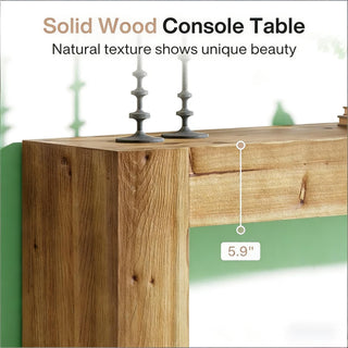 Modern Minimalist Wood Side and Console Tables - Solid Wood Hallway and Living Room Furniture