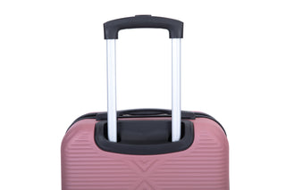 2Piece Luggage Sets ABS Lightweight Suitcase , Spinner Wheels,  (20/14)PINK