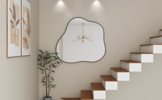 Cloud-Shaped Metal Accent Wall Mirror