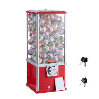 25'H Gumball Machine Vending Coin Bank Vintage Gumballs Dispenser PS Red