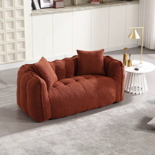 Soft Beanbag Chair with High Resilience Foam Core, Comfortable Square Recliner Sofa for Two People, Ideal for Games, Reading, and TV in Living Room or Family Room