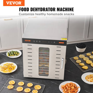 10-Tray Food Dehydrator Machine | 1000W Electric Food Dryer with Digital Timer & Temp Control for Jerky, Fruits & Dog Treats