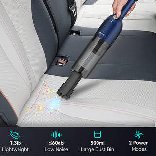 UMLO H6 BLUE Cordless Handheld Vacuum | 10KPa Strong Suction, 30-Min Runtime, HEPA Filter