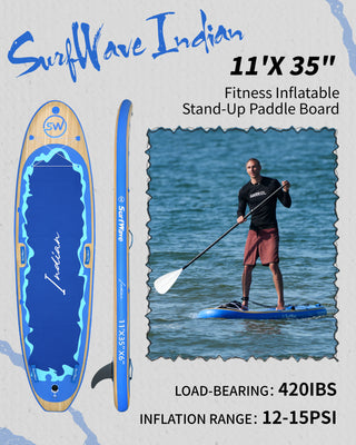Inflatable Stand Up Paddle Board 11'x34'x6' With Accessories