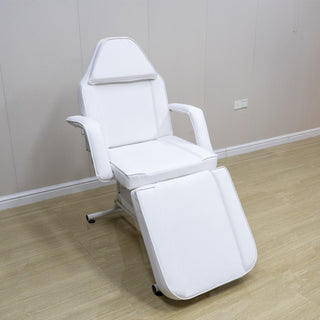 Adjustable 3-Section Tattoo Chair for Client – 72" Esthetician Facial Bed, Lash & Spa Chair for Salon, White