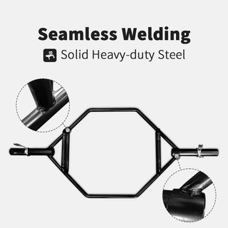  Olympic Hex Bar - 56" Chrome Trap Bar, 1000Lbs Capacity