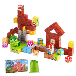 Magnetic Blocks 100 PCS Magnet Blocks Set STEM Montessori Sensory Toys