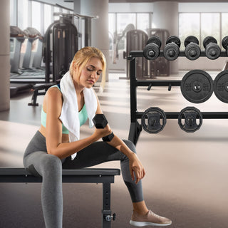 Dumbbell Rack Stand, Multifunctional Barbell Rack Weight Rack for Dumbbells, Heavy Duty Weight Storage Organizer Dumbbell Storage Stand Holder