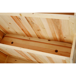 
3-Tiers Raised Garden Bed with Trellis, 53' H Vertical Planter Box with Wheels & Back Storage Area, for Flowers, Vegetables, Herbs, Natural
