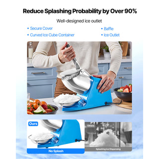 Electric Ice Crusher Machine, Blue