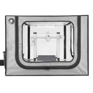 3D Printer Enclosure with Ventilation, Dustproof Waterproof Large Size 600D Oxford Cloth 3D Printer Tent, Constant Temperature Protective Case with LED, Designed for Bambu Lab A1 Combo, Grey