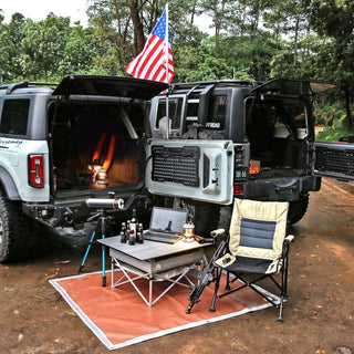 Ford Bronco Tailgate Molle Panel | Heavy-Duty Steel Cargo Storage Rack 2021-2023