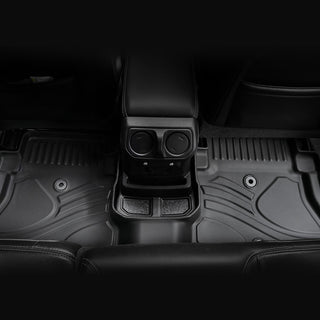 MKR Non-Slip Durable TPE ECO Car Floor Mat Compatible with Jeep Wrangler JL 4xe (Not for 2 Door and JL Unlimited Models) 2021-2024 3 PCS