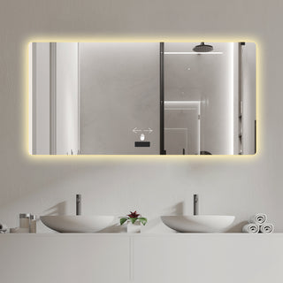 Best 48x32 Frameless LED Bathroom Mirrors - Smart Backlit Mirrors with Anti-Fog &amp; Sensors