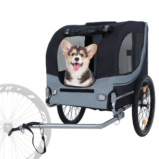Large Folding Bike Trailer for Dogs | 66LB Capacity All-Terrain Pet Carrier