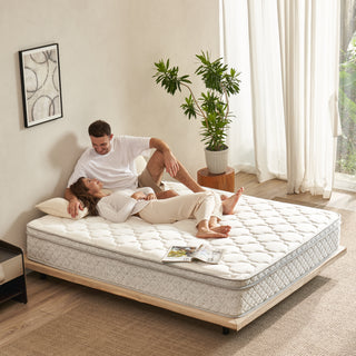 12 Inch Hybrid Queen Mattress | Medium Firm with Memory Foam, Pocket Springs & Zoned Support