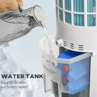 HOMCOM 40" Evaporative Air Cooler - 3-in-1 Cooling Fan & Humidifier