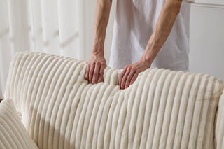 Oversized Double Chaise Lounge - Luxury Cloud Sofa Bed, White