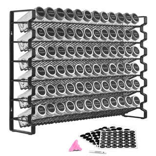Spice Rack Organizer for Cabinet Seasoning Storage Set Wall Mounted 4 Pack