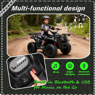 24V Kids Ride-On ATV, Off-Road Vehicle, Ages 3-5