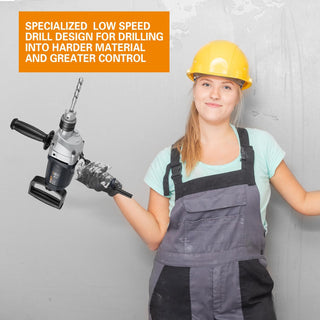 Drill Mixer Set with Spade Handle 1/2 inch Electric Corded Mixing Drill Machine 9A Motor Concrete Mud Mixer