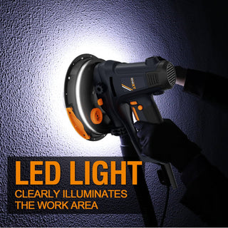 Handheld Drywall Sander 810W, Electric Sander for Walls,Rough and fine Sanding, 1500-2800RPM Variable Speed, Upgraded Pad, Adjustable Suction, Self-Dust-Extraction (120, Volts)