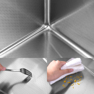 Dark Gray 304 Stainless Steel Sink with Pull-Out Faucet | Whale Waterfall Single Bowl Kitchen Sink