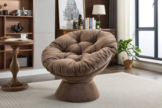 Oversized Swivel Accent Chair, 360 Swivel Barrel Chair, Papasan Chair for Living Room Bedroom
