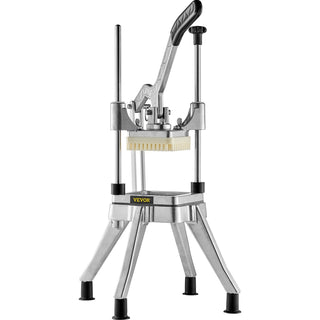 Commercial Vegetable Chopper & Dicer – Heavy Duty Food Cutter with 4 Interchangeable Blades – Industrial Fruits Dicer for Restaurant Kitchen Use