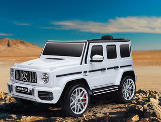 licensed Mercedes-Benz G63 Kids Ride On Car,kids Electric Car with Remote Control 12V licensed children car Motorized Vehicles for Girls,Boys,gift , Music, Horn, Spring Suspension, Safety Lock