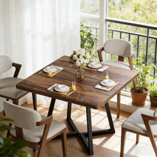 Best Vintage Square Wood Kitchen Tables - Classic Design Dining Room Furniture