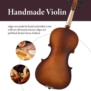 Professional 4/4 Full Size Violin Set | Stable Rich Sound & Complete Accessories