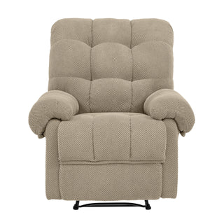 Manual Recliner, Living Room Seating, Reading Chair, Padded Footrest, Home Theater Seating, Ergonomic Lounge Chair, Soft Fabric Recliner.