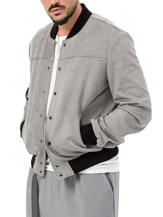 Men's new long sleeve casual cardigan jacket