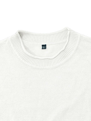 Men's new solid color long sleeve sweater