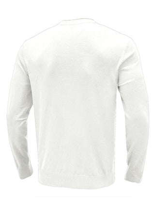 Men's new solid color long sleeve sweater