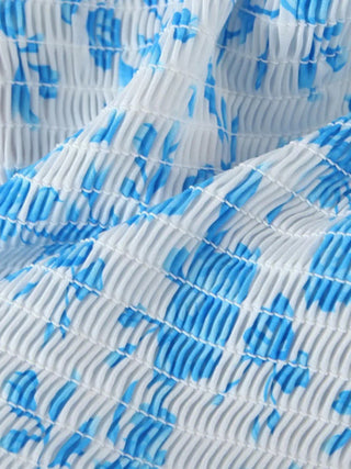 New European and American fashion temperament small fresh V-neck layered floral skirt