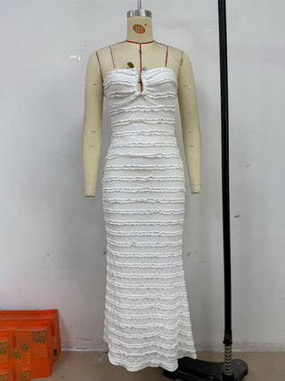 slim fit tube top hip dress