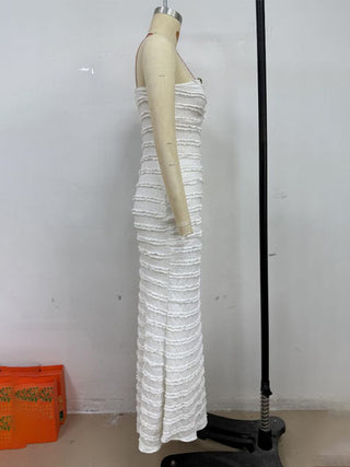 slim fit tube top hip dress