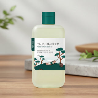 Round Lab FOR MEN Pine Calming Cica Lotion (200ml) | K-Beauty Men's Face & Body Moisturizer w/ Cica & Pine Extract | Non-Greasy, Soothing Post-Shave Care for Sensitive Skin