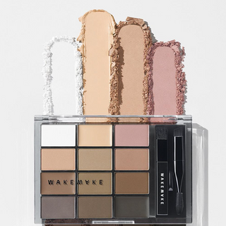 WAKEMAKE Soft Drawing Brow Palette – Natural Long-Lasting Eyebrow Powder Palette for Defined Brows