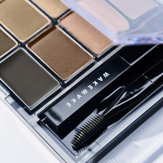 WAKEMAKE Soft Drawing Brow Palette – Natural Long-Lasting Eyebrow Powder Palette for Defined Brows