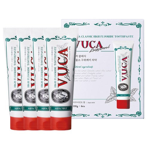 VUCA Classic High Fluoride Toothpaste 110g X 4ea #Aquamint – ECO SHOP U.S.A
