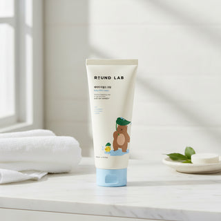 Round Lab Baby Mild Cream (200ml) | K-Beauty Hypoallergenic Face &amp; Body Moisturizer for Infants &amp; Sensitive Skin | pH-Balanced, Gentle, Barrier Care with Ceramide | Pediatrician Tested