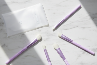 TONYMOLY Eye Make-Up Brush Set of 5pcs - Travel-Friendly Professional Eye Kit
